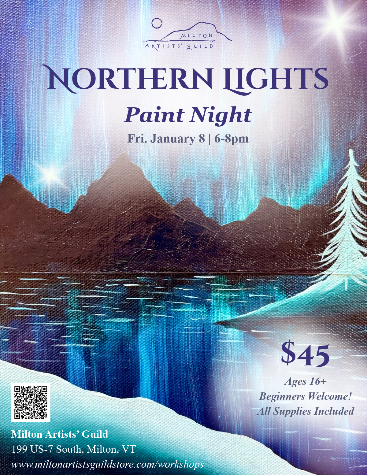 Northern Lights Paint Night